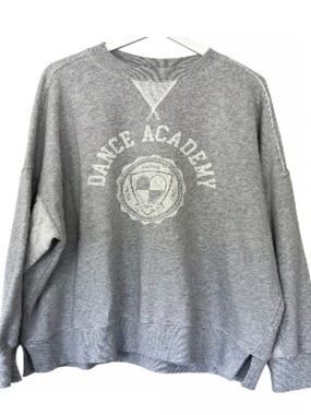 aerie Gray 'Dance Academy' Crewneck Sweatshirt